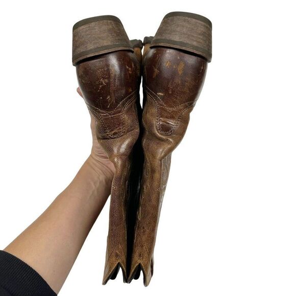 COPY - Ariat Alabama Western Brown Cowgirl Boots Womens Size 7B - Picture 4 of 15